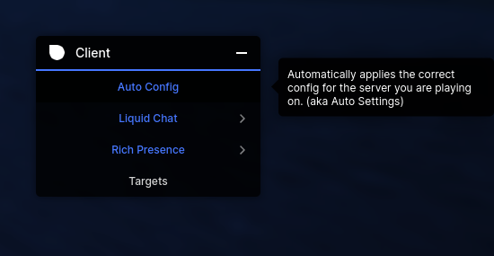 LiquidBounce • Docs • Auto Config • Overview