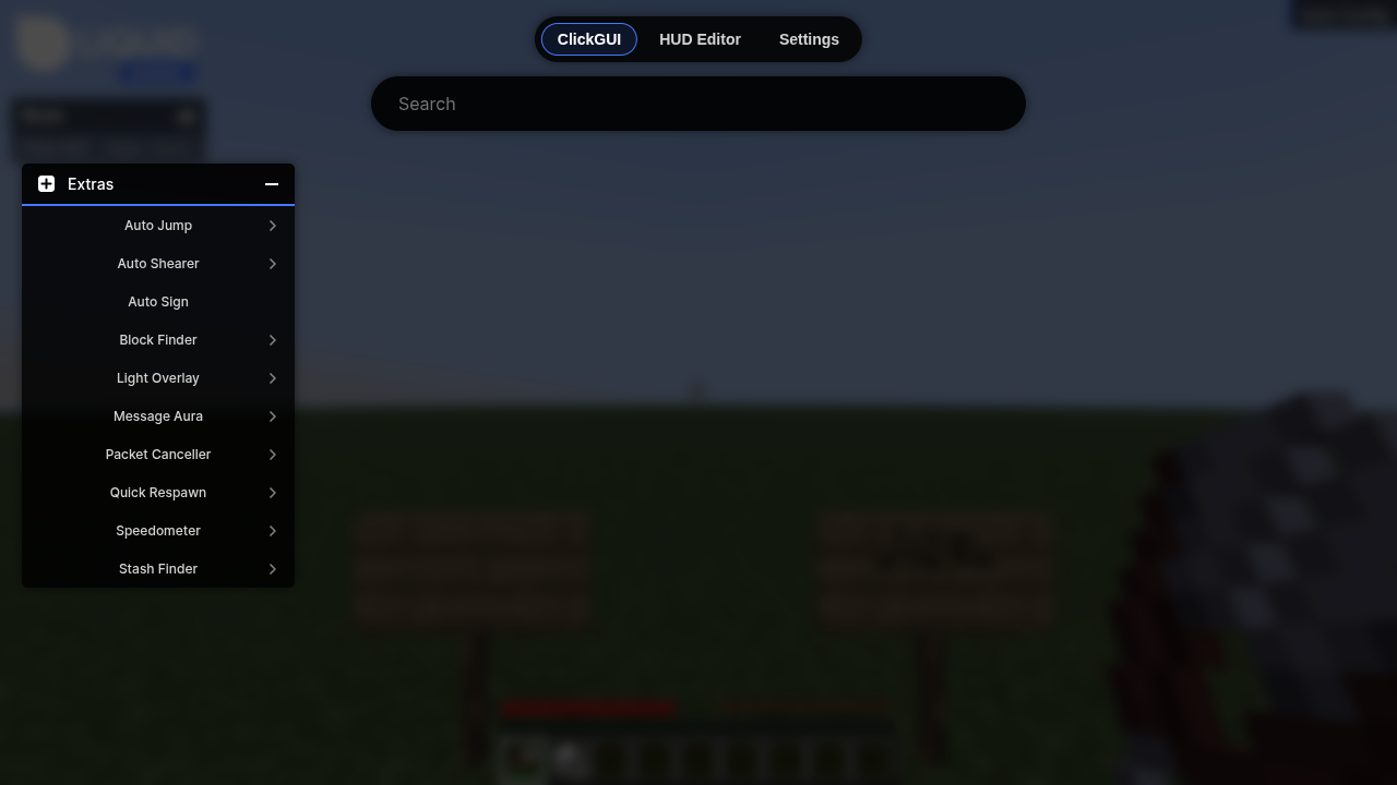 Extras in the ClickGUI