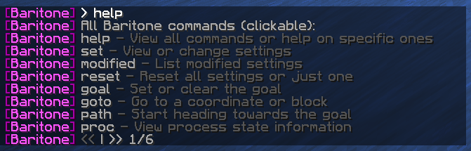 Help command