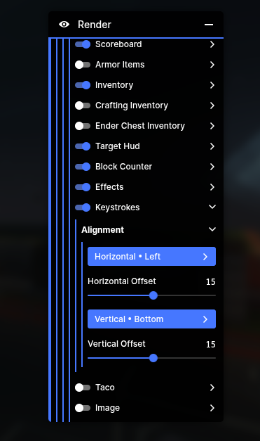 HUD Configuration